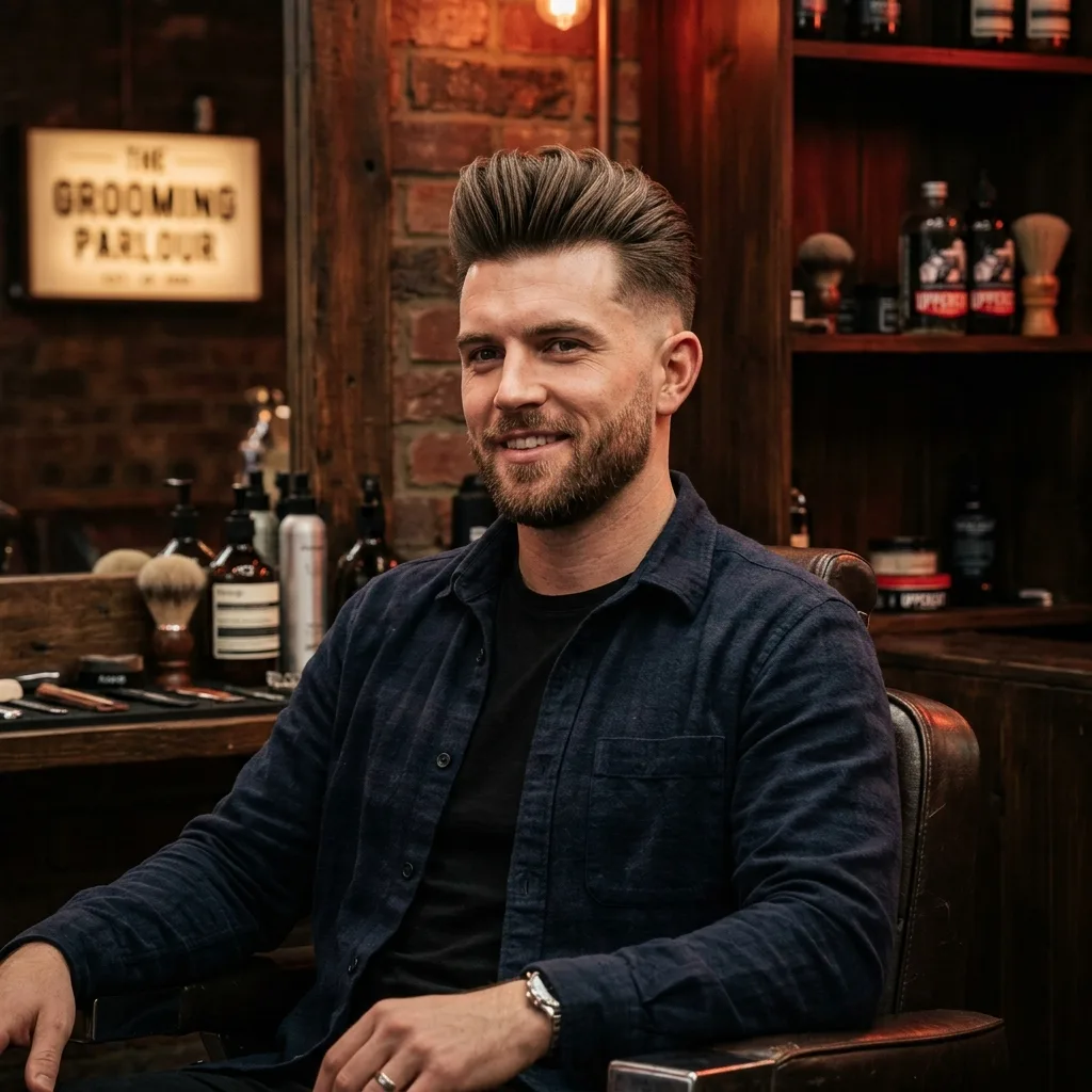 Modern mens hair styling and grooming at Master Cut Plymouth